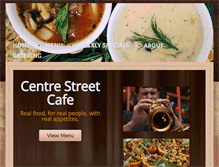 Tablet Screenshot of centrestreetcafe.com